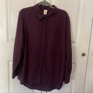 Terra & Sky Button Down check shirt